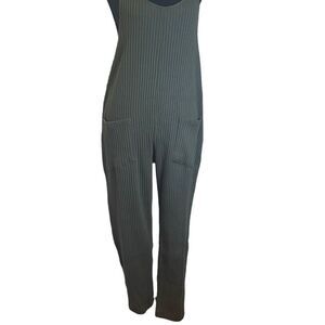Relaxing Casual Ribbed Jumpsuit Romper